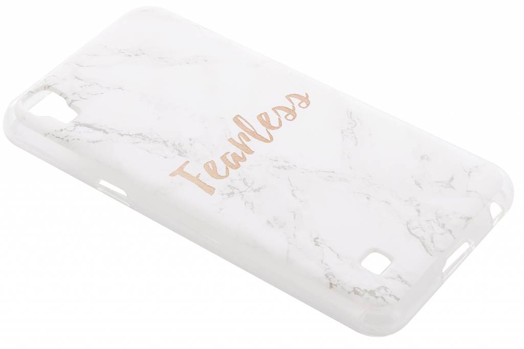 Image of Quote marmer design Fearless TPU hoesje voor de LG X Power