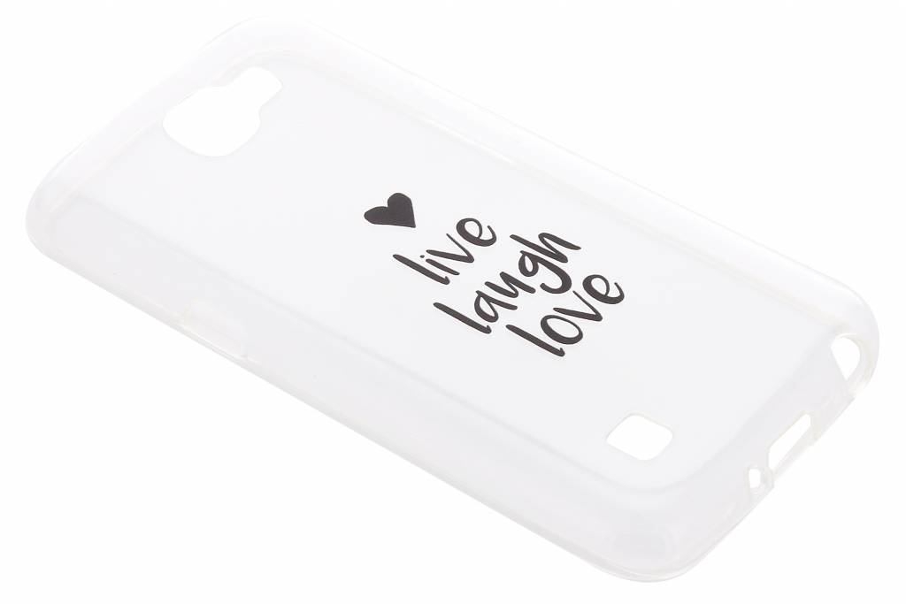 Image of Quote design Live Laugh Love TPU hoesje voor de LG K4