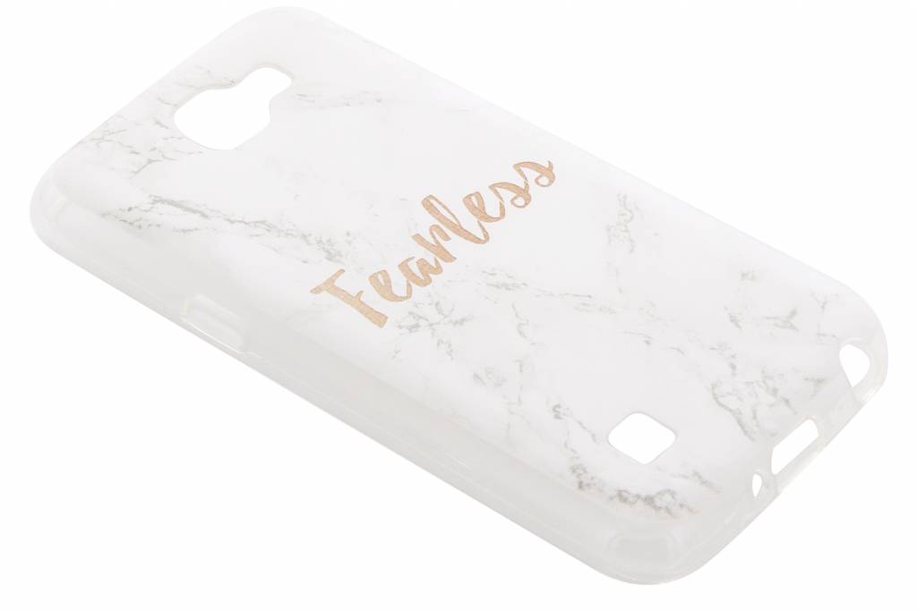 Image of Quote marmer design Fearless TPU hoesje voor de LG K4