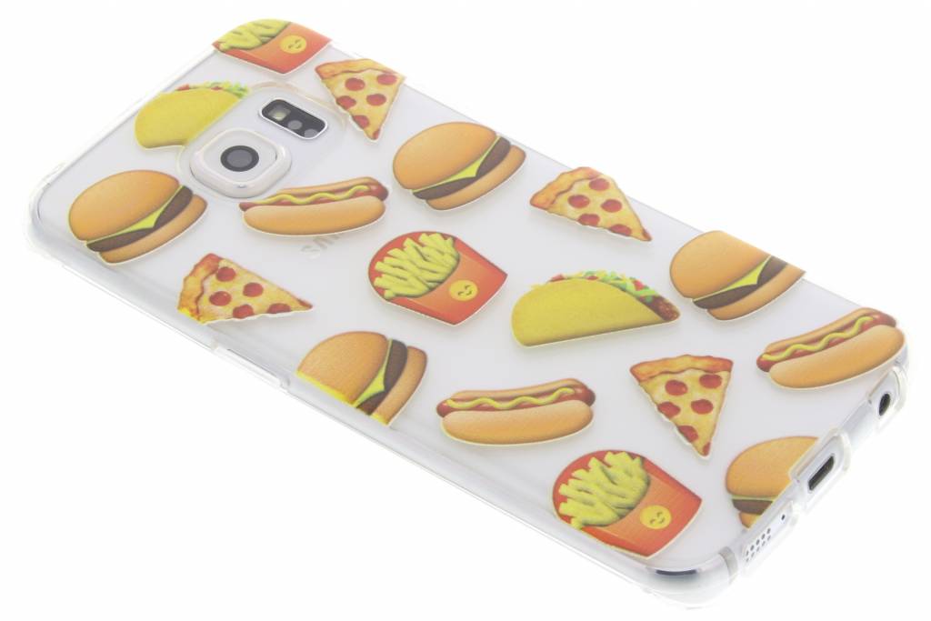 Image of Emoji Fast Food TPU hoesje voor de Samsung Galaxy S6 Edge