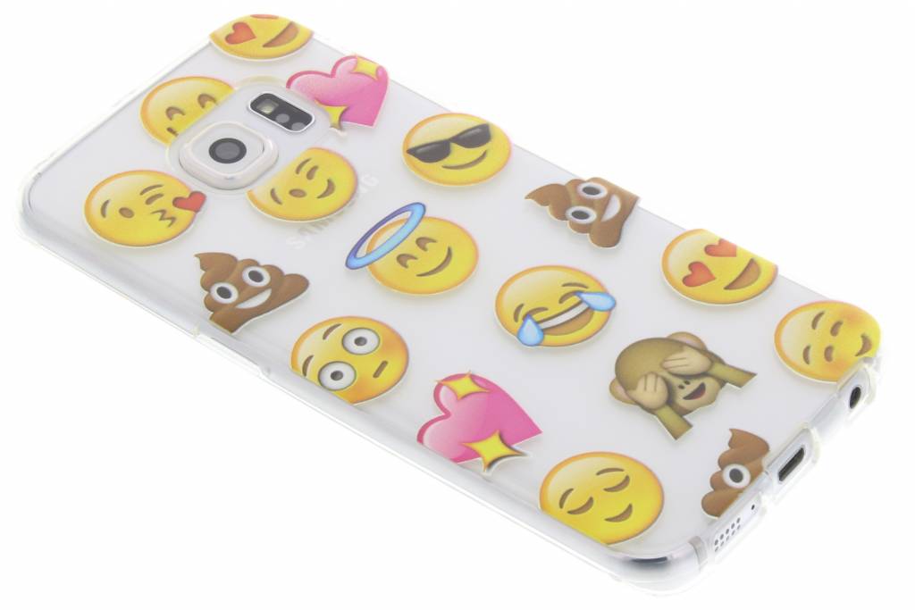 Image of Emoji smiley TPU hoesje voor de Samsung Galaxy S6 Edge