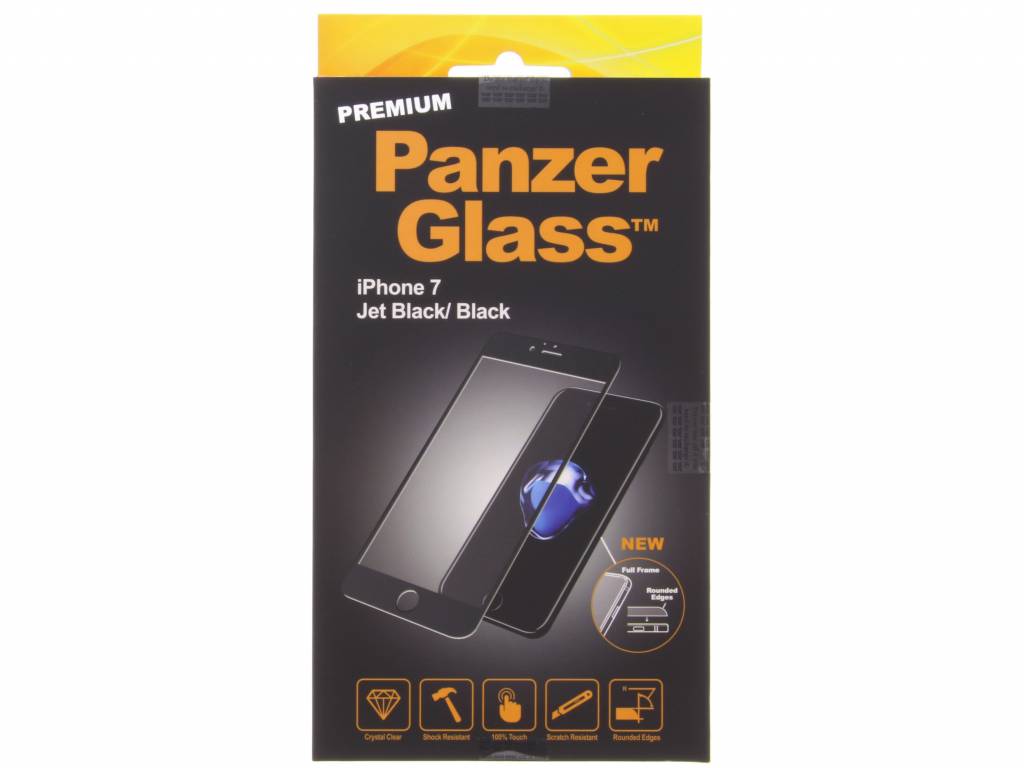 Image of PanzerGlass Screenprotector Premium voor iPhone 7 (zwart)
