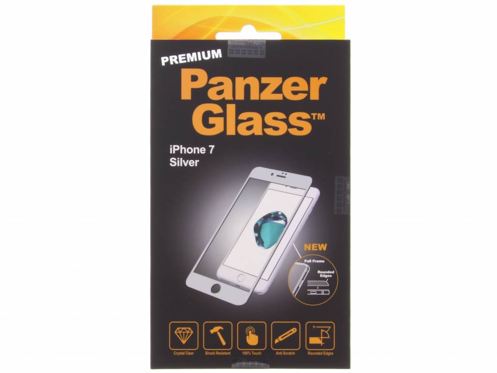 Image of PanzerGlass Screenprotector Premium voor iPhone 7 (zilver)