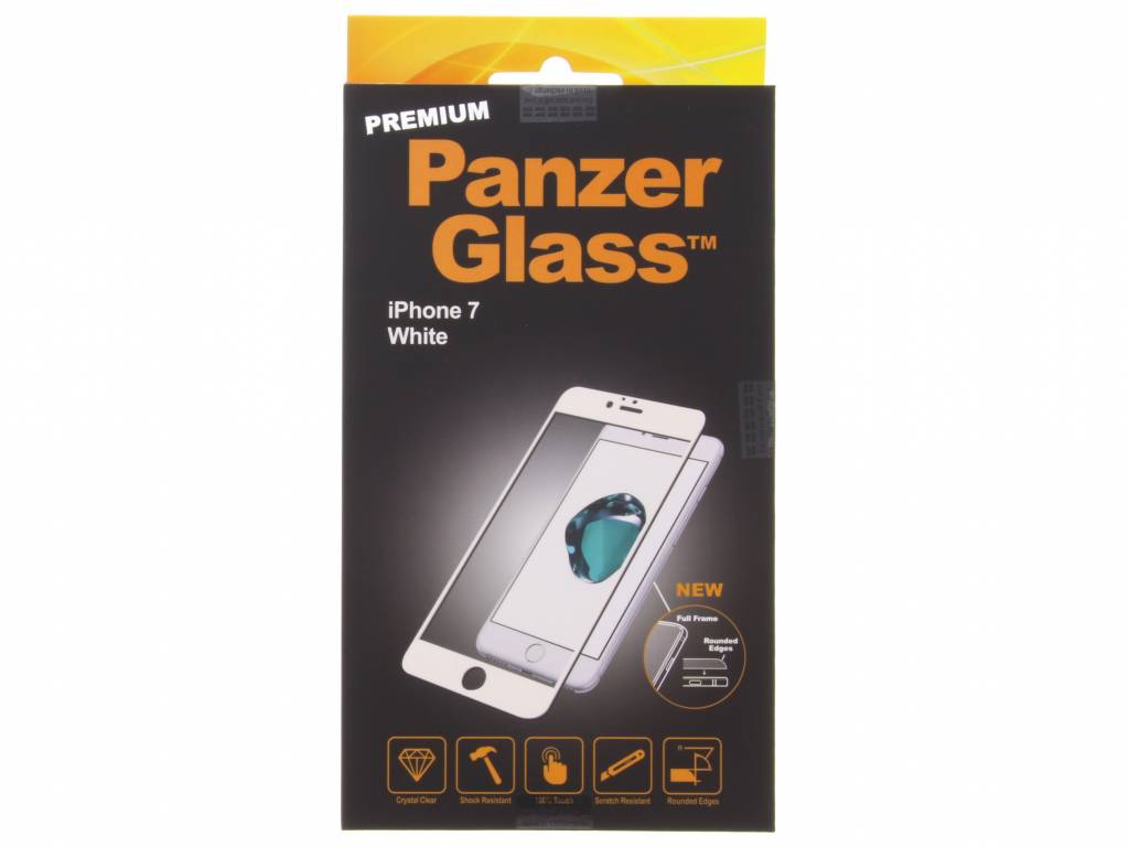 Image of PanzerGlass Screenprotector Premium voor iPhone 7 (wit)