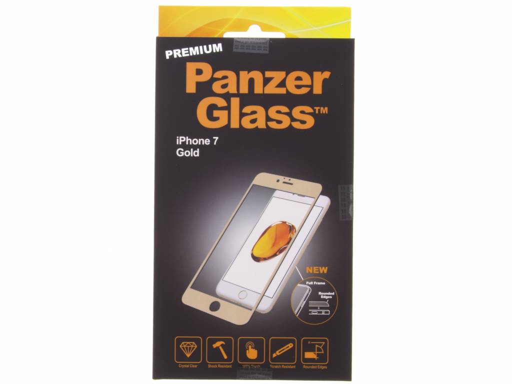 Image of PanzerGlass Screenprotector Premium voor iPhone 7 (goud)