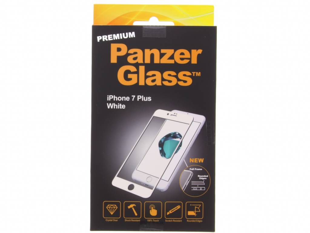 Image of PanzerGlass Screenprotector Premium voor iPhone 7 Plus (wit)