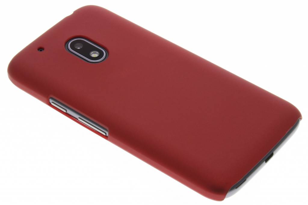 Image of Rood effen hardcase hoesje voor de Motorola Moto G4 Play