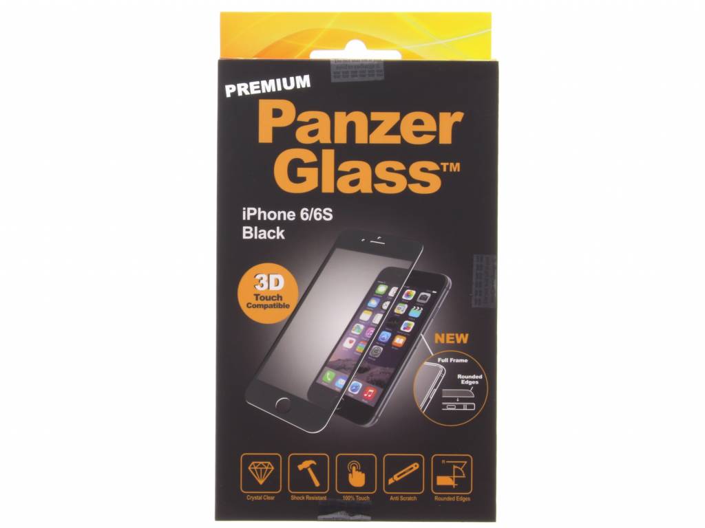 Image of PanzerGlass PREMIUM iPhone 6 / 6s zwart 3D Touch