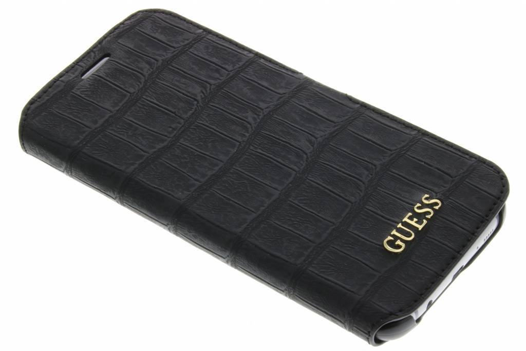 Image of Croco Book Case voor de Samsung Galaxy S7 Edge - Mat Zwart