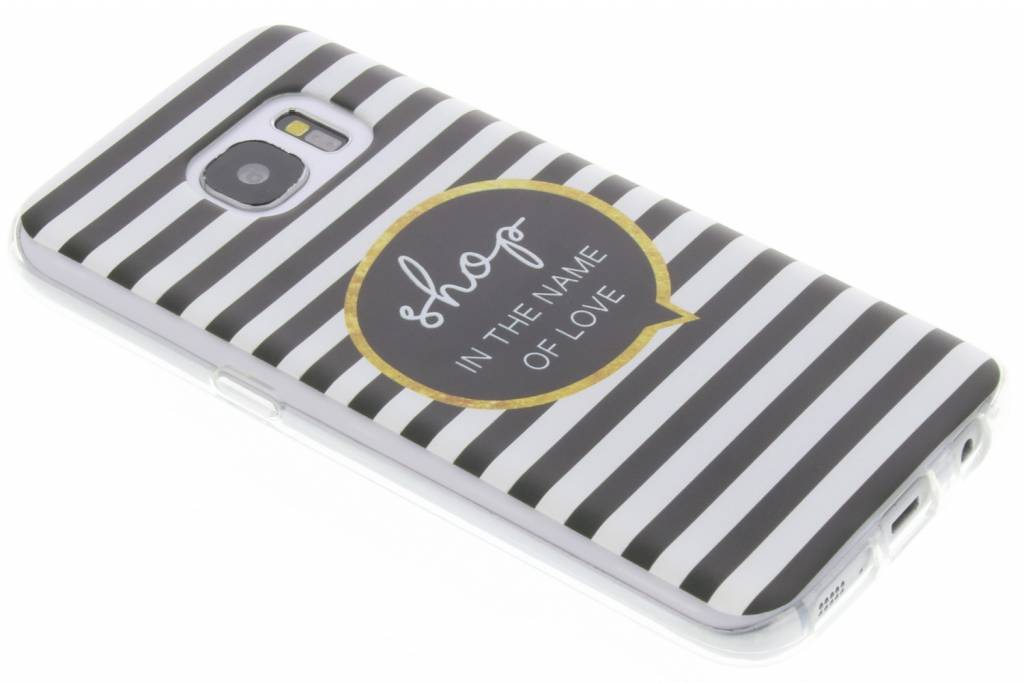 Image of Quote design Shop Love Strepen TPU hoesje voor de Samsung Galaxy S7