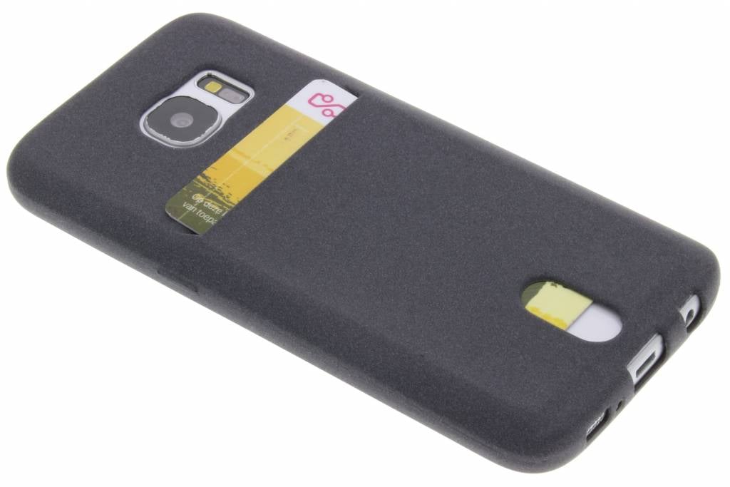 Image of Grijze TPU siliconen card case voor de Samsung Galaxy S7