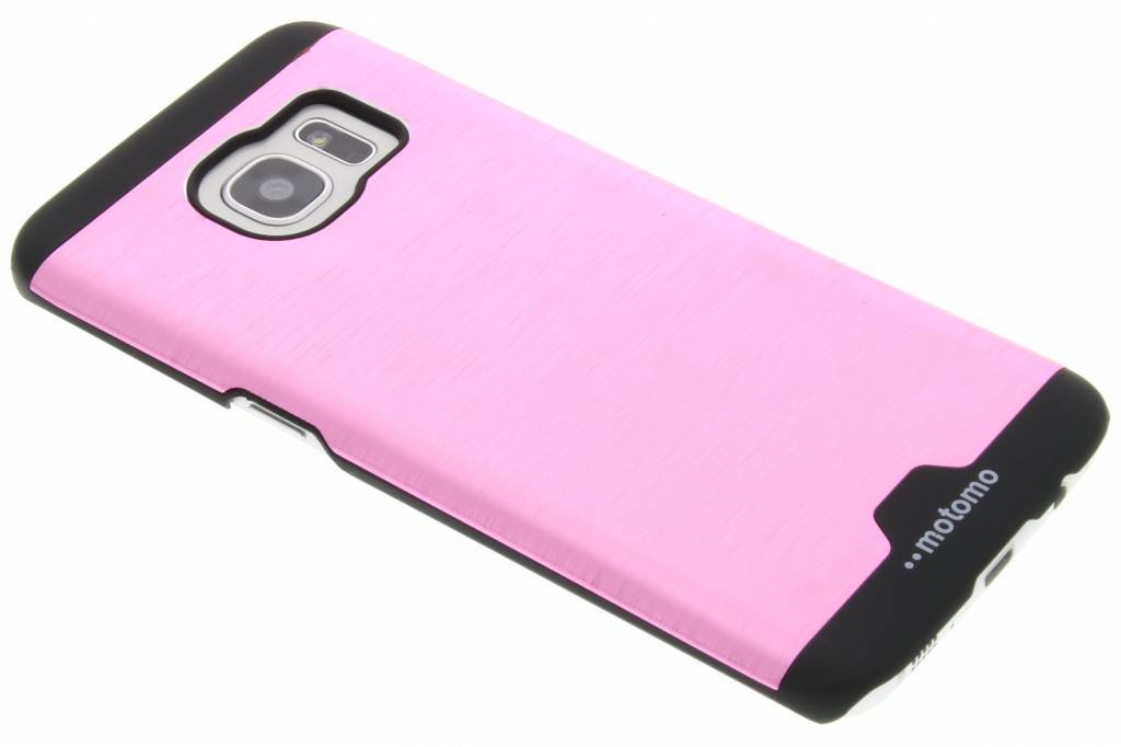 Image of Roze brushed aluminium hardcase hoesje voor de Samsung Galaxy S7 Edge