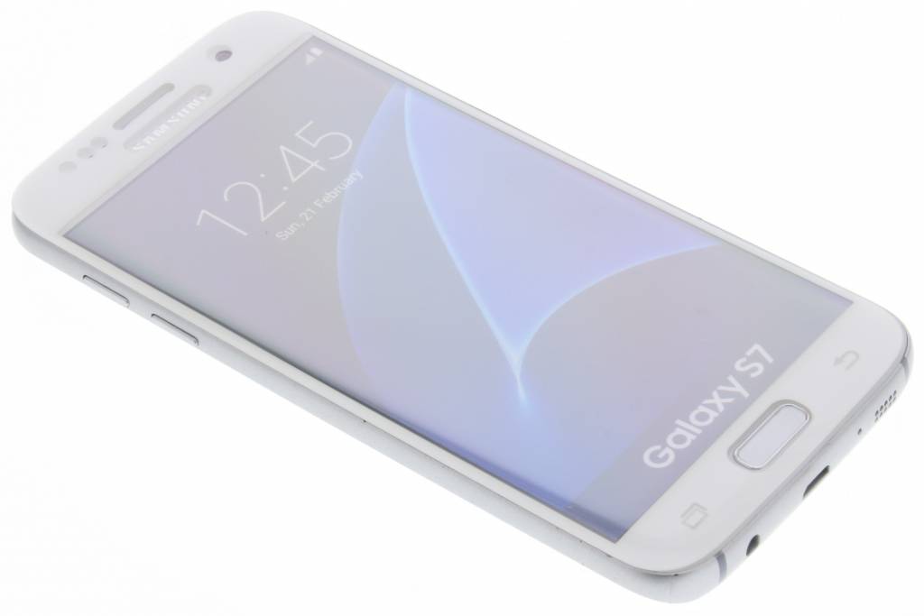 Image of Tempered glass screenprotector voor de Samsung Galaxy S7 - White