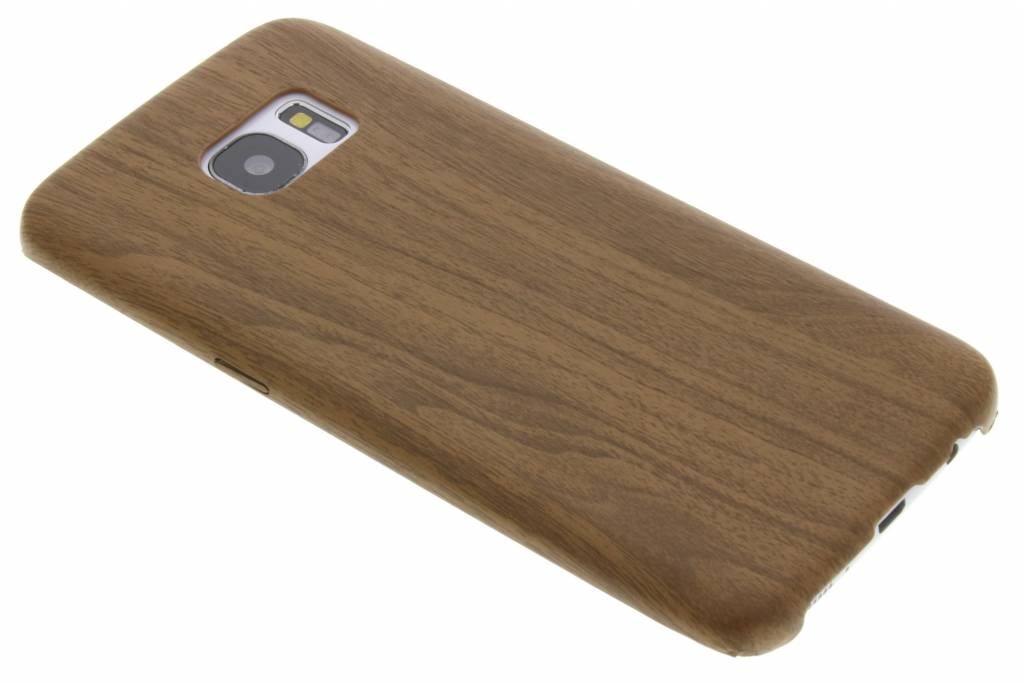 Image of Bruine houten TPU case voor de Samsung Galaxy S7 Edge