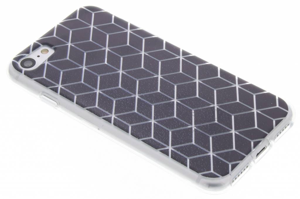 Image of Cubes Black design TPU hoesje voor de iPhone 7