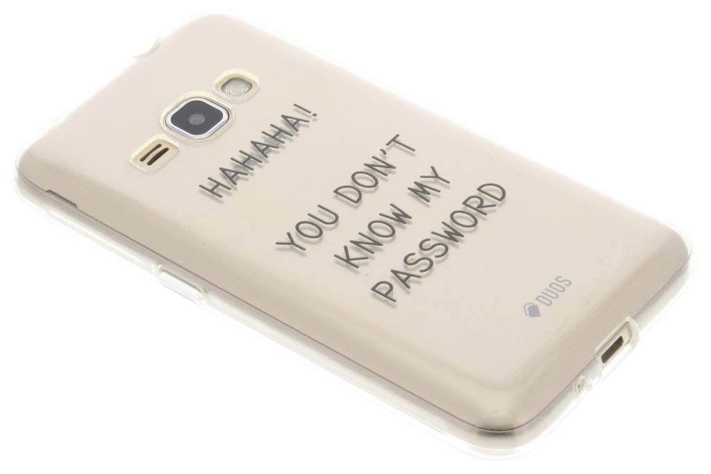 Image of Quote design Don't Know My Password TPU hoesje voor de Samsung Galaxy J1 (2016)