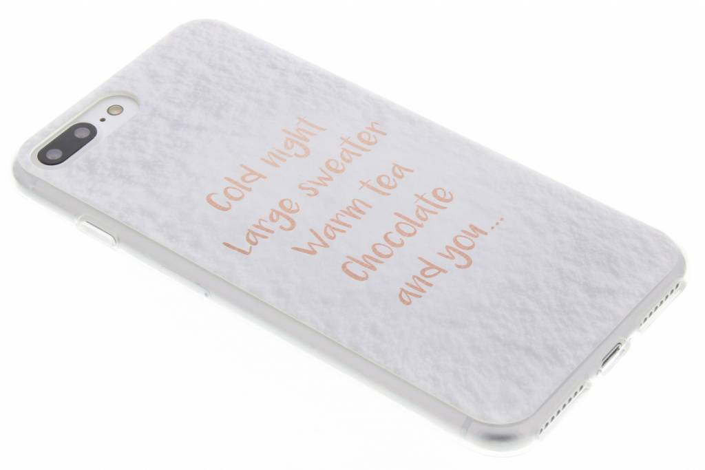 Image of Quote design Cold Night And You TPU hoesje voor de iPhone 7