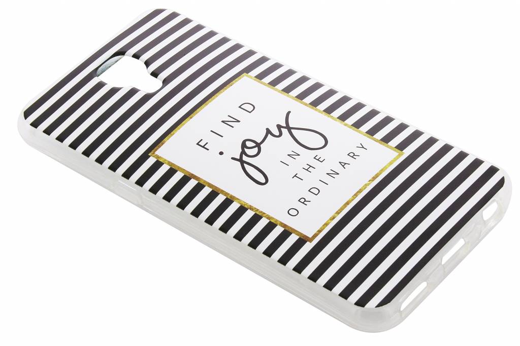 Image of Quote design Find Joy Strepen TPU hoesje voor de LG X Screen