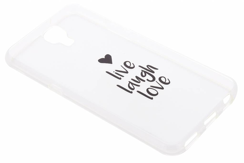 Image of Quote design Live Laugh Love TPU hoesje voor de LG X Screen