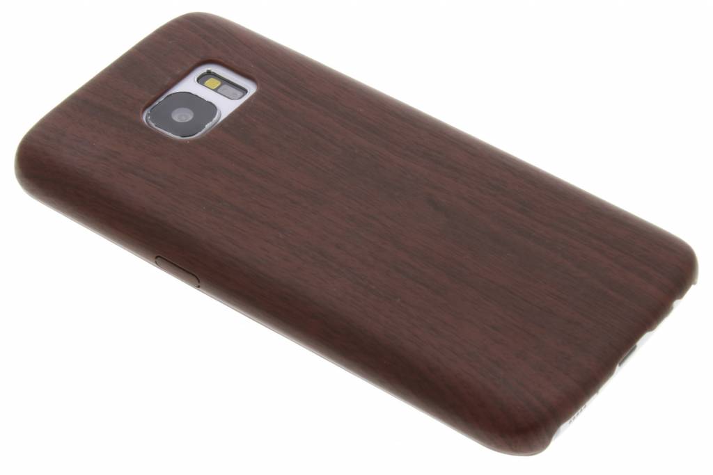 Image of Kastanjebruine houten TPU case voor de Samsung Galaxy S7