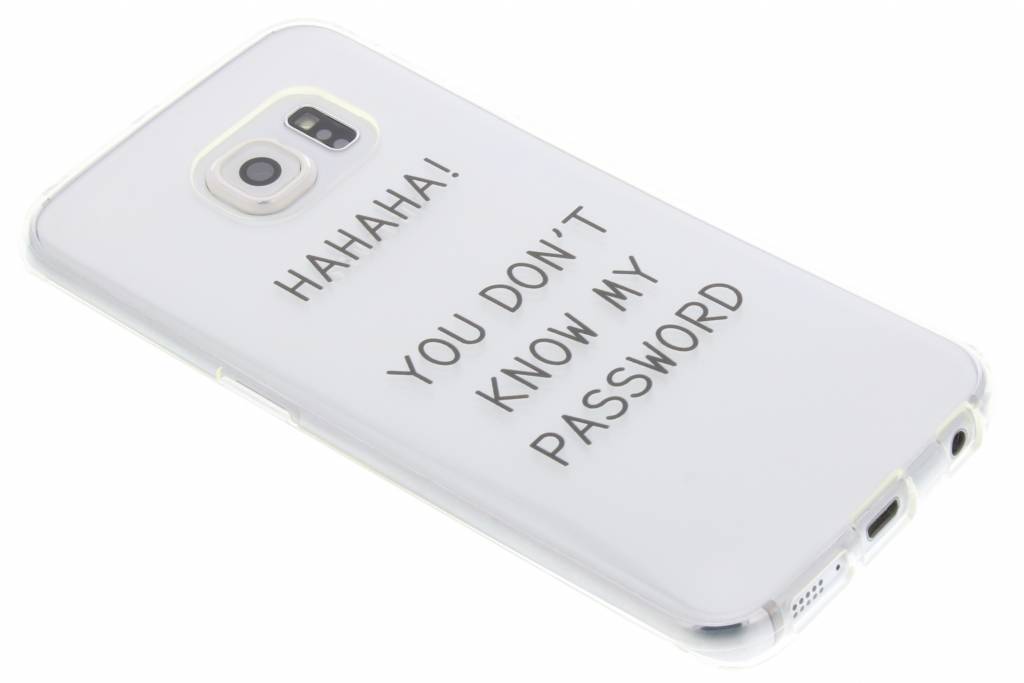 Image of Quote design Don't Know Password TPU hoesje voor de Samsung Galaxy S6 Edge