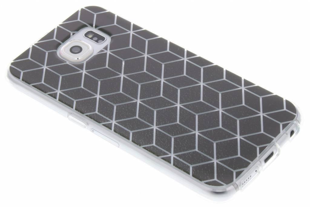 Image of Cubes Black design TPU hoesje voor de Samsung Galaxy S6