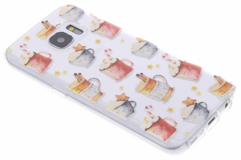 Image of Hot Drinks Cappuccino design TPU hoesje voor de Samsung Galaxy S7