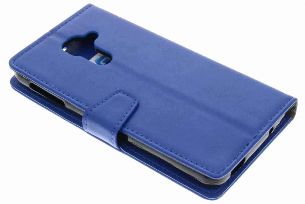 Image of Blauwe zakelijke booktype hoes voor de Blackberry DTEK60