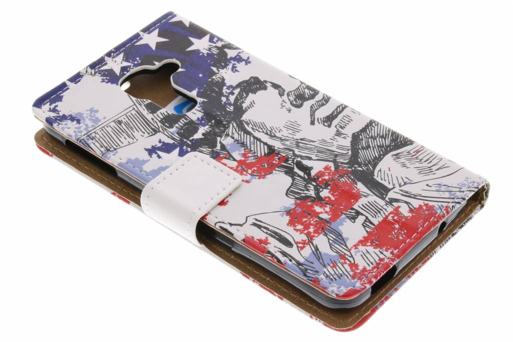 Image of Amerika design booktype hoes voor de Blackberry DTEK60
