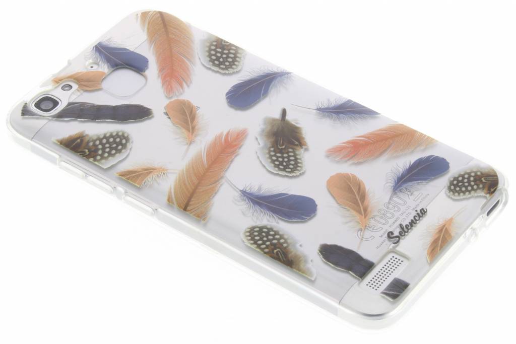 Image of Feathers Peach TPU hoesje voor de Huawei GR3 / P8 Lite Smart