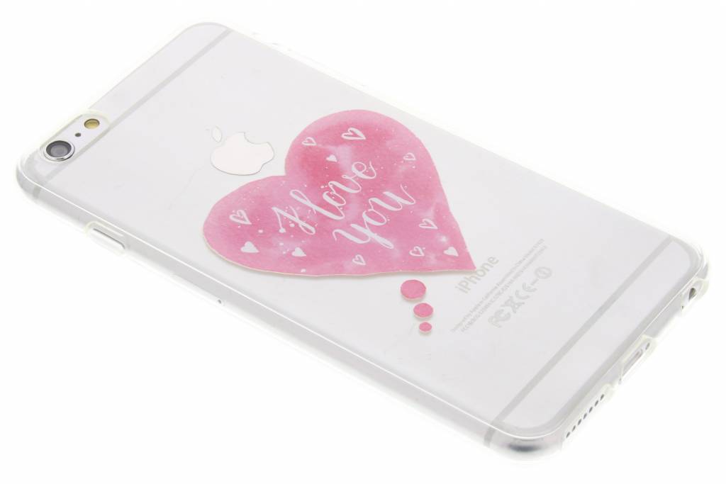 Image of I Love You Heart Love Quote TPU hoesje iPhone 6(s) Plus