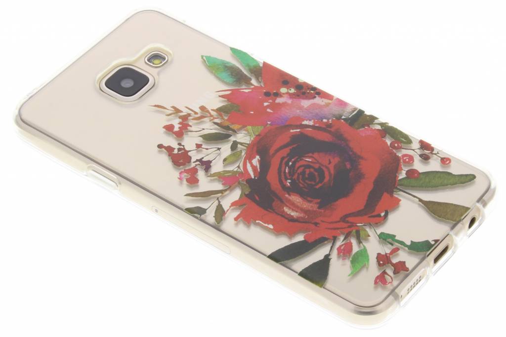 Image of Red Rose Watercolor Love TPU hoesje voor de Samsung Galaxy A3 (2016)