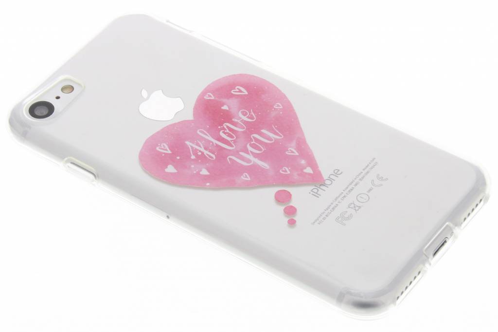 Image of I Love You Heart Love Quote TPU hoesje voor de iPhone 7