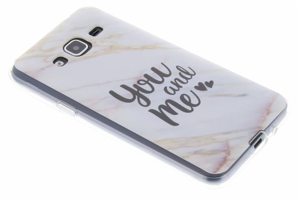 Image of Marble Multicolor Love Quote TPU hoesje voor de Samsung Galaxy J3 / J3 (2016)