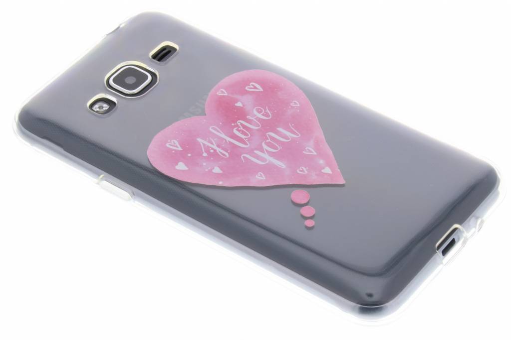 Image of I Love You Heart Love Quote TPU hoesje voor de Samsung Galaxy J3 / J3 (2016)