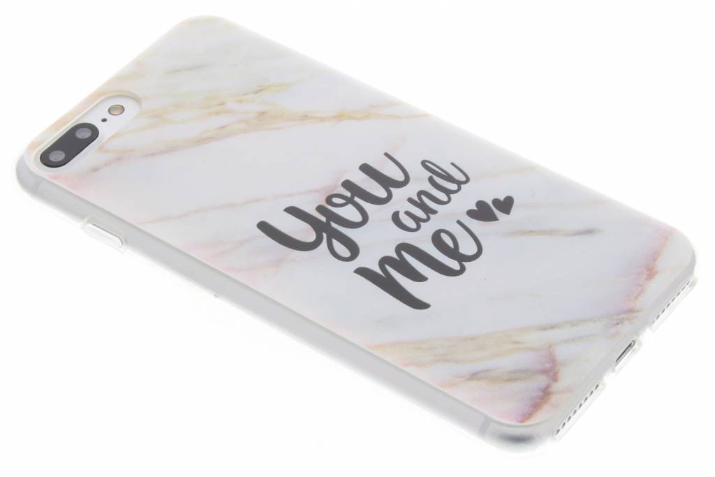 Image of Marble Multicolor Love Quote TPU hoesje voor de iPhone 7 Plus