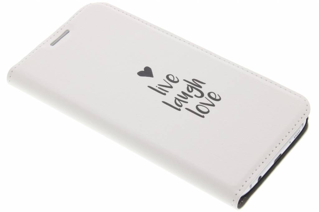 Image of Quote Design Live Laugh Love Booklet voor de Samsung Galaxy S7 Edge