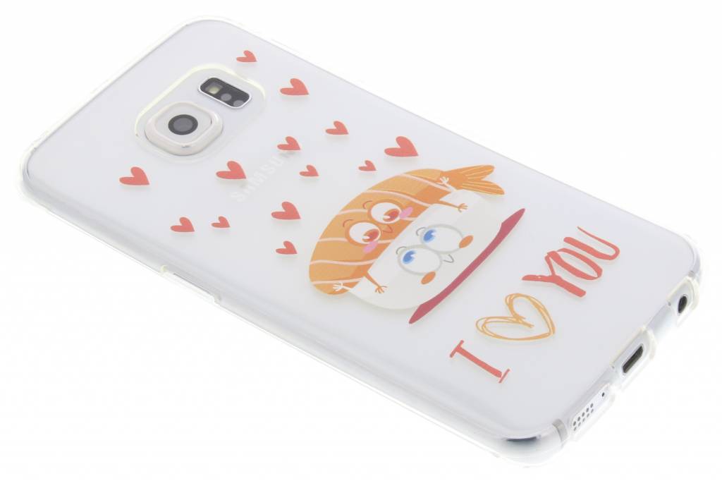 Image of Sushi I Love You Friends TPU hoesje voor de Samsung Galaxy S6 Edge