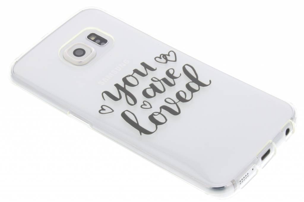 Image of You Are Loved Love Quote TPU hoesje voor de Samsung Galaxy S6 Edge