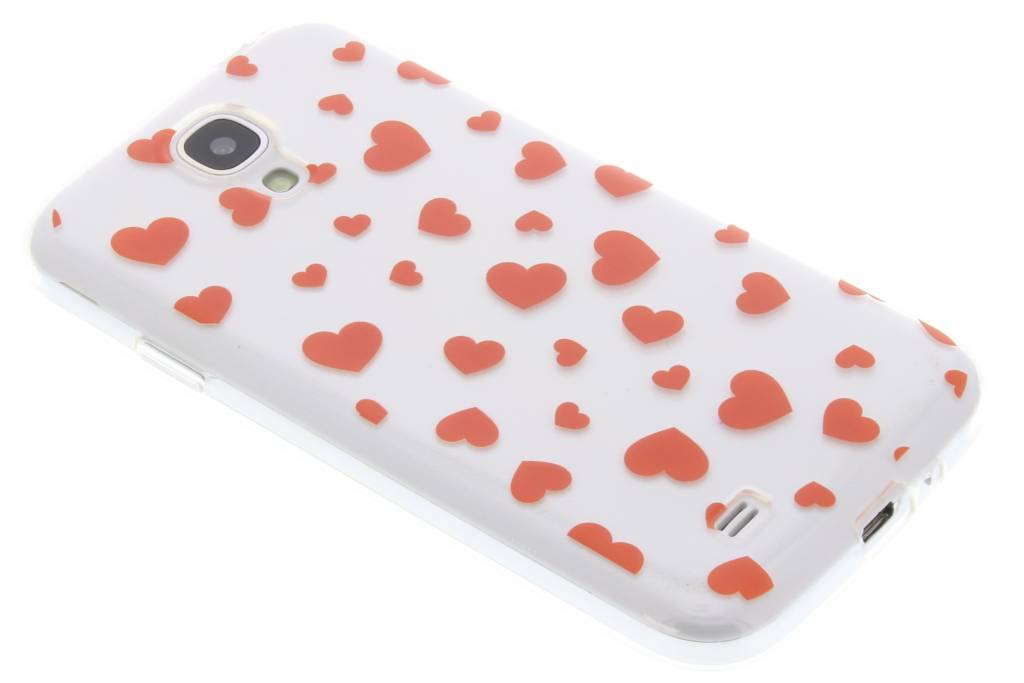 Image of Rode hartjes Love TPU hoesje voor de Samsung Galaxy S4