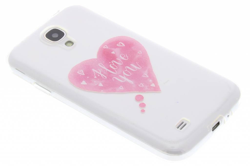 Image of I Love You Heart Love Quote TPU hoesje voor de Samsung Galaxy S4