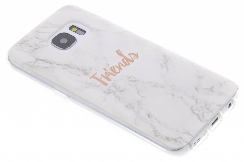 Image of BFF White Marble Love TPU hoesje voor de Samsung Galaxy S7