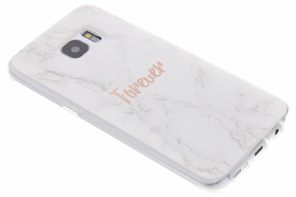 Image of BFF White Marble Love TPU hoesje voor de Samsung Galaxy S7 Edge