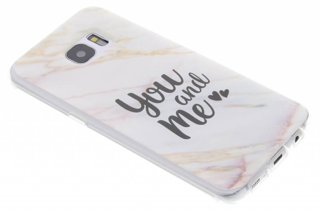 Image of Marble Multicolor Love Quote TPU hoesje voor de Samsung Galaxy S7 Edge