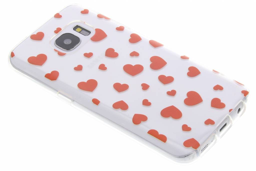 Image of Rode hartjes Love TPU hoesje voor de Samsung Galaxy S7