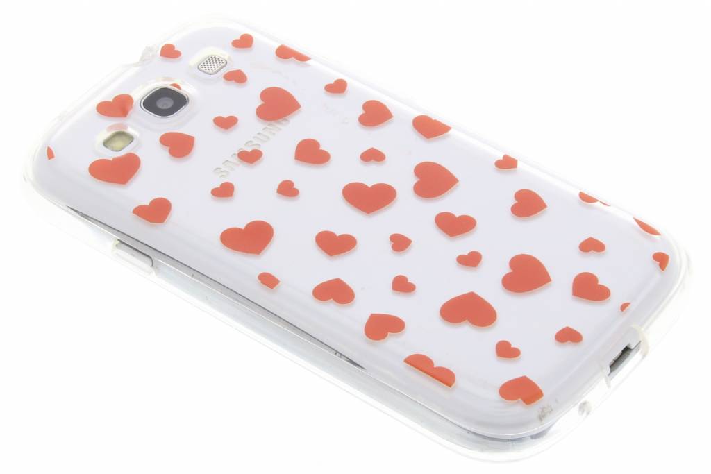 Image of Rode hartjes Love TPU hoesje voor de Samsung Galaxy S3