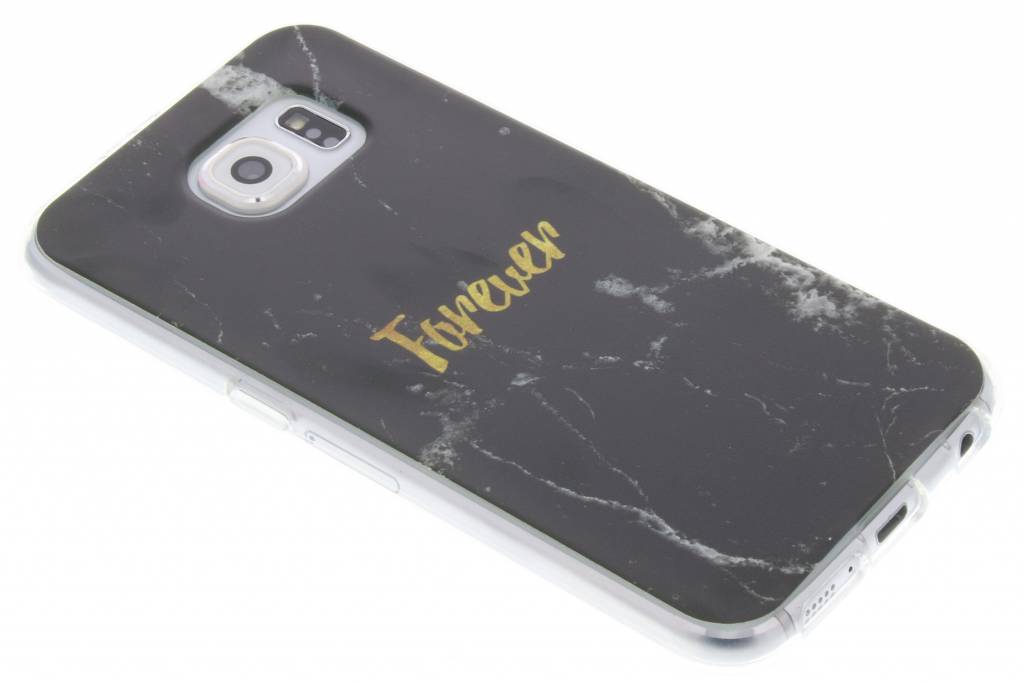 Image of BFF Black Marble Love TPU hoesje voor de Samsung Galaxy S6