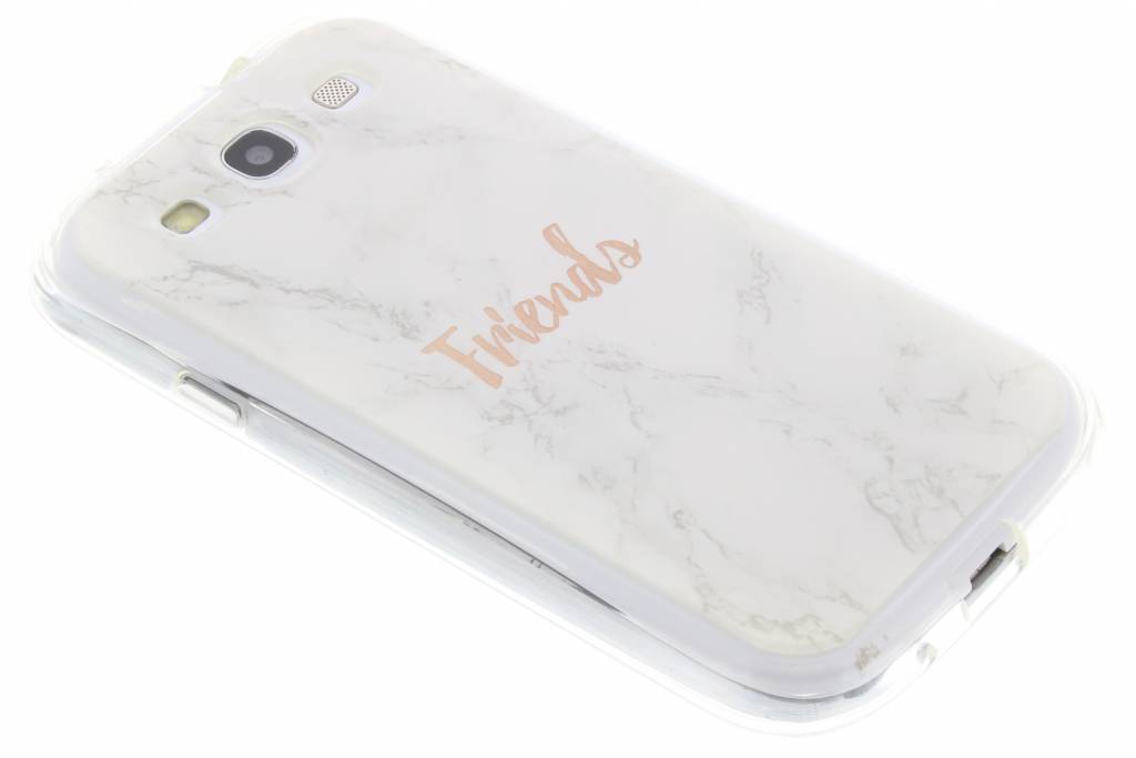 Image of BFF White Marble Love TPU hoesje voor de Samsung Galaxy S3