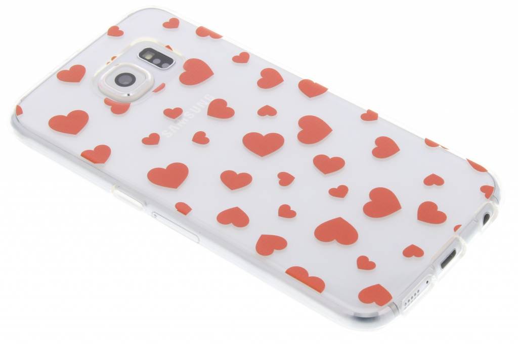 Image of Rode hartjes Love TPU hoesje voor de Samsung Galaxy S6