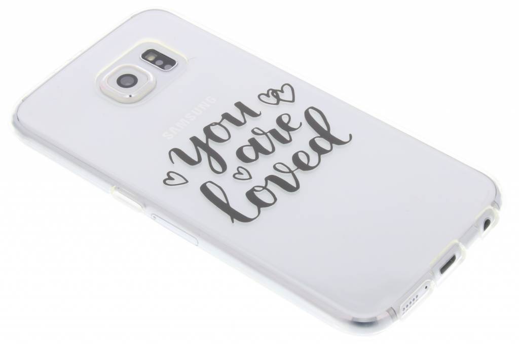 Image of You Are Loved Love Quote TPU hoesje voor de Samsung Galaxy S6